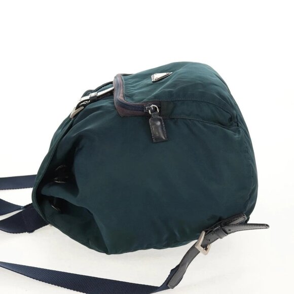 PRADA Backpack Nylon Blue Silver Auth 157773 main image 13
